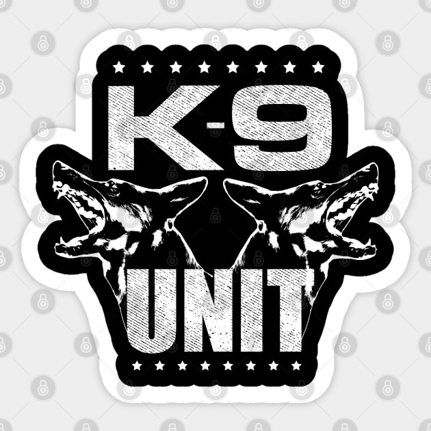 K-9 Unit - Police Unit - German Shepherd Sticker by Nartissima